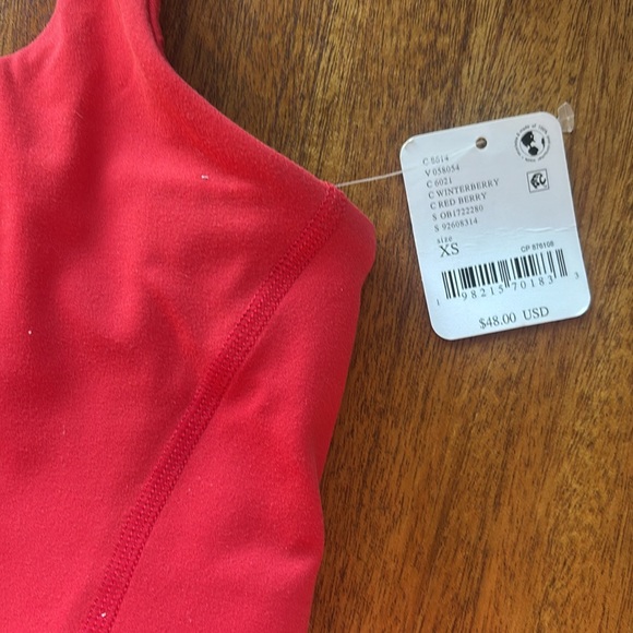 FP Movement NWT Never Better Square Neck Sports Bra Winterberry - Picture 4 of 5
